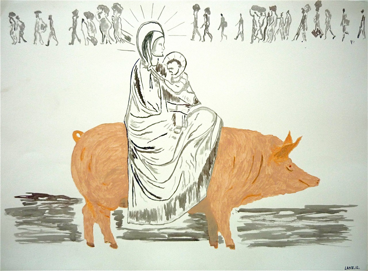 pig and virgin